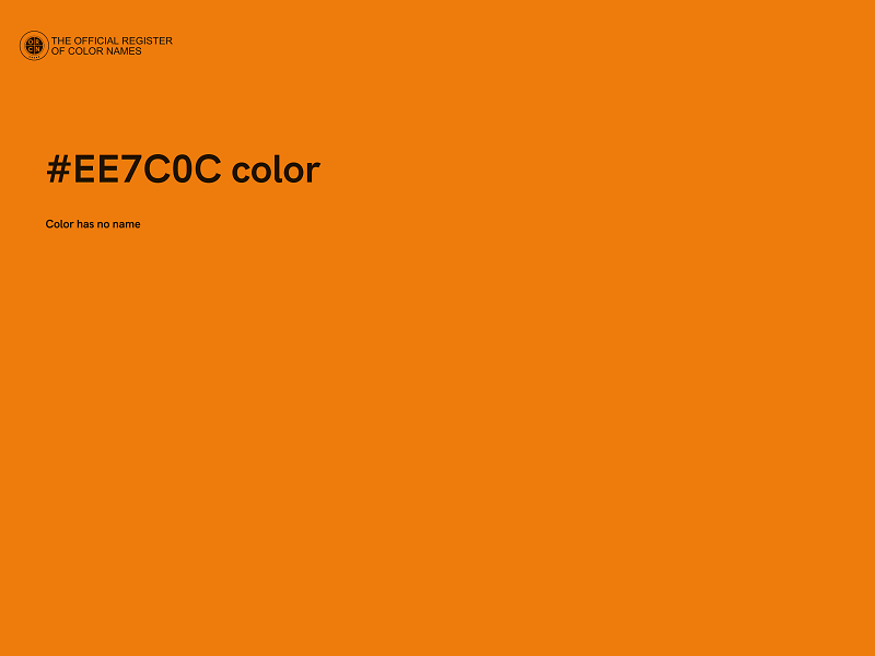 #EE7C0C color image