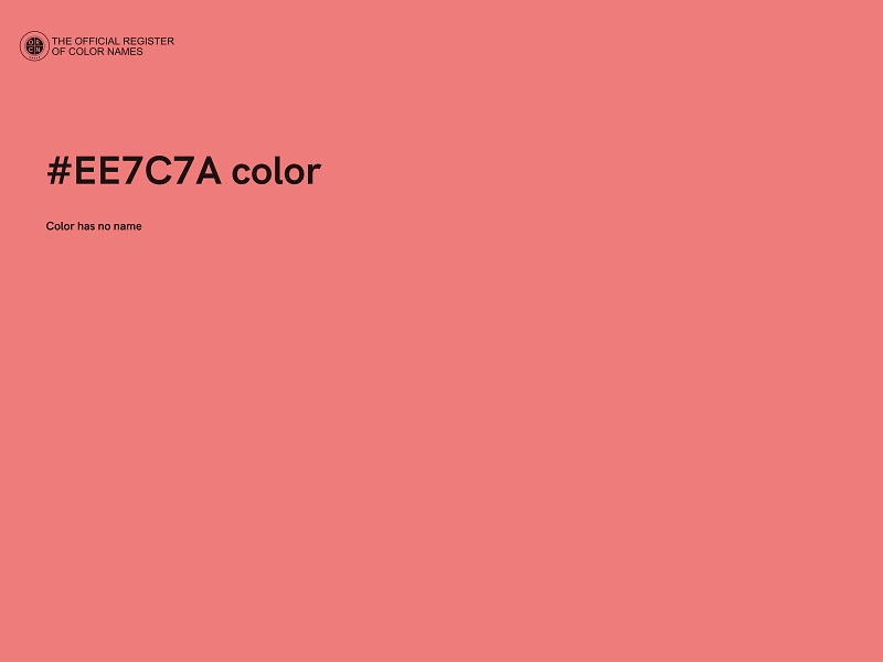 #EE7C7A color image