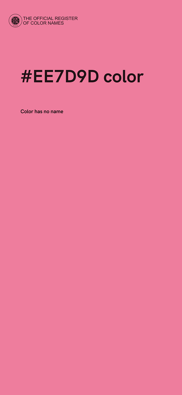 #EE7D9D color image