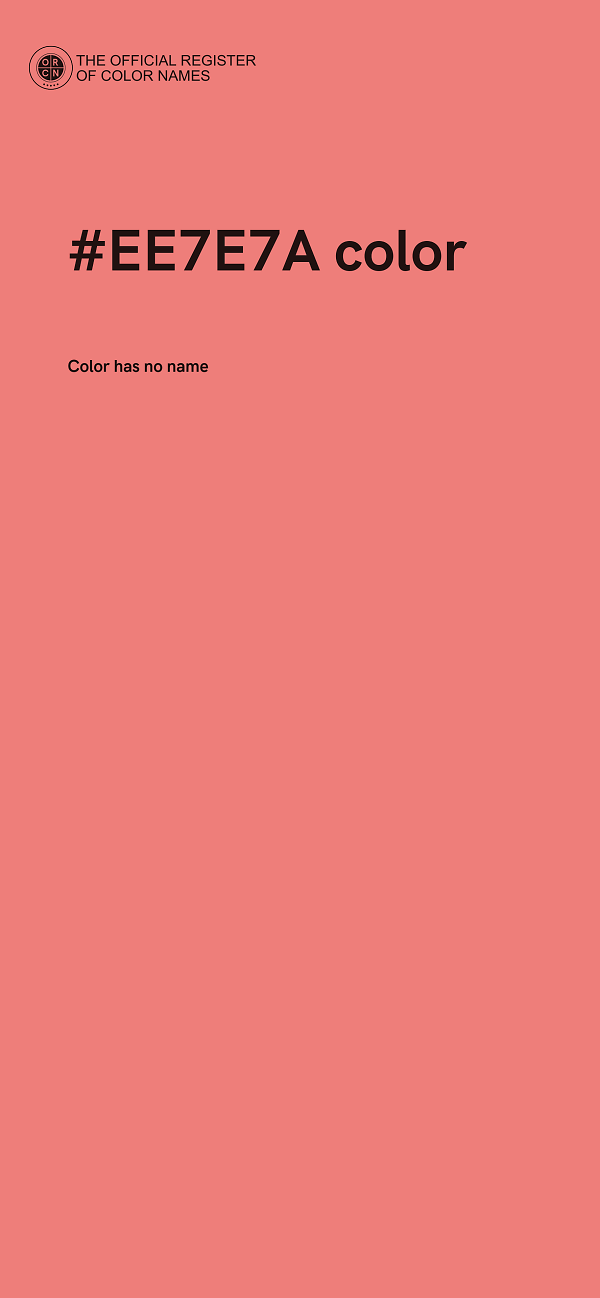 #EE7E7A color image