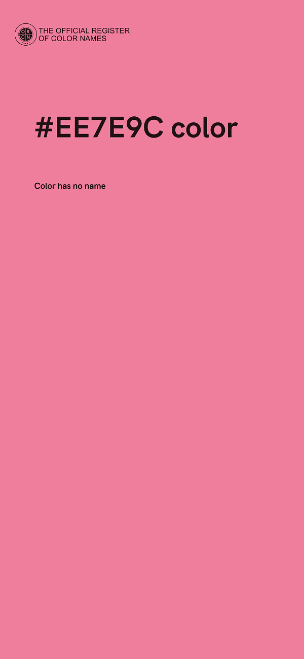 #EE7E9C color image