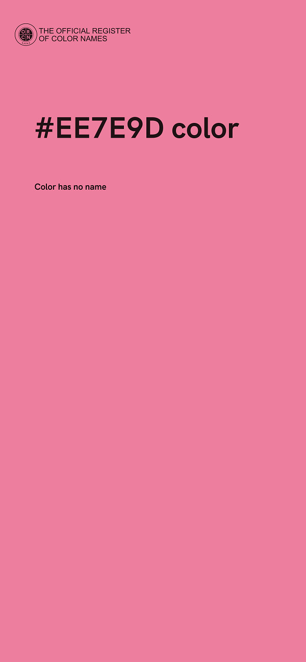 #EE7E9D color image