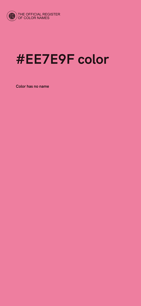 #EE7E9F color image