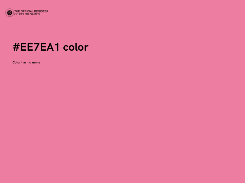 #EE7EA1 color image