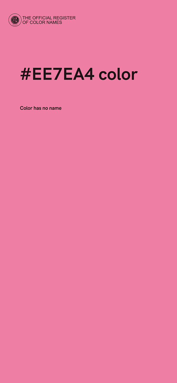 #EE7EA4 color image