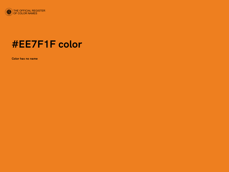 #EE7F1F color image