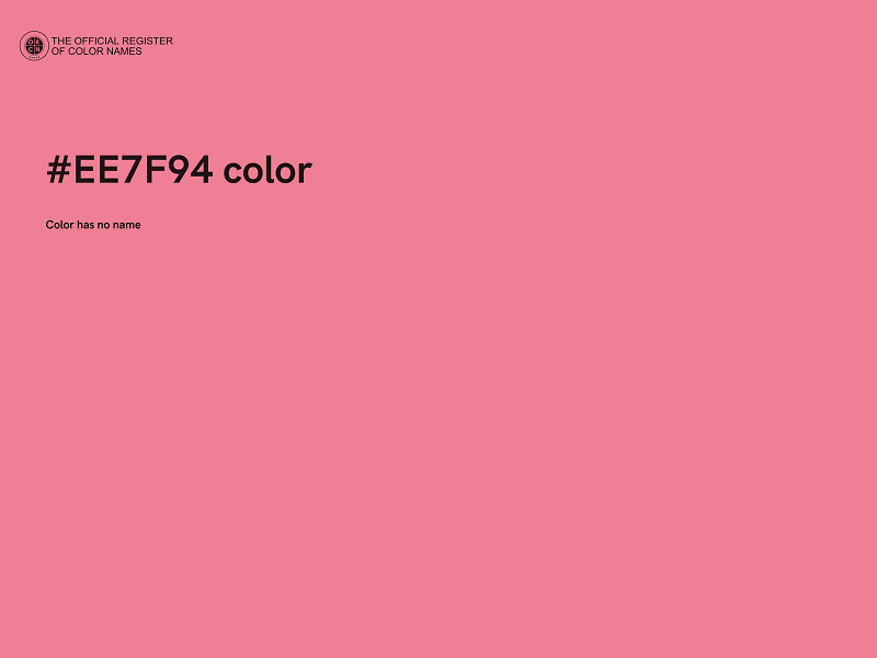 #EE7F94 color image