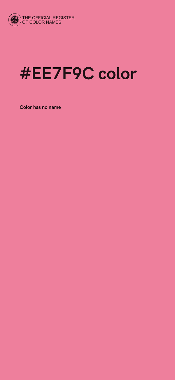 #EE7F9C color image