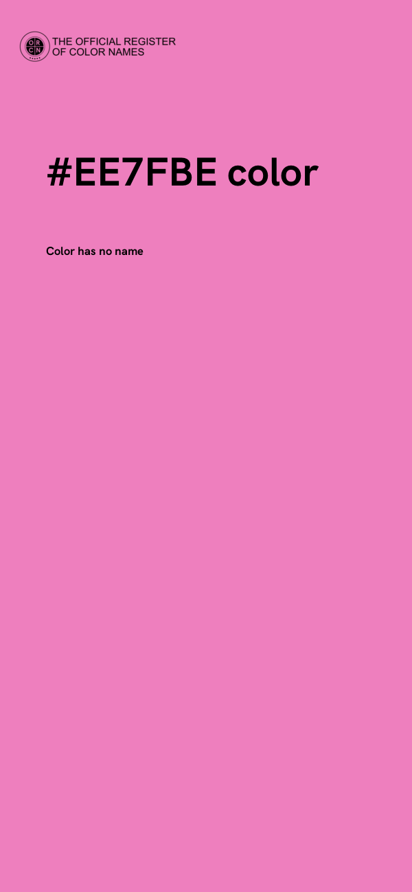 #EE7FBE color image