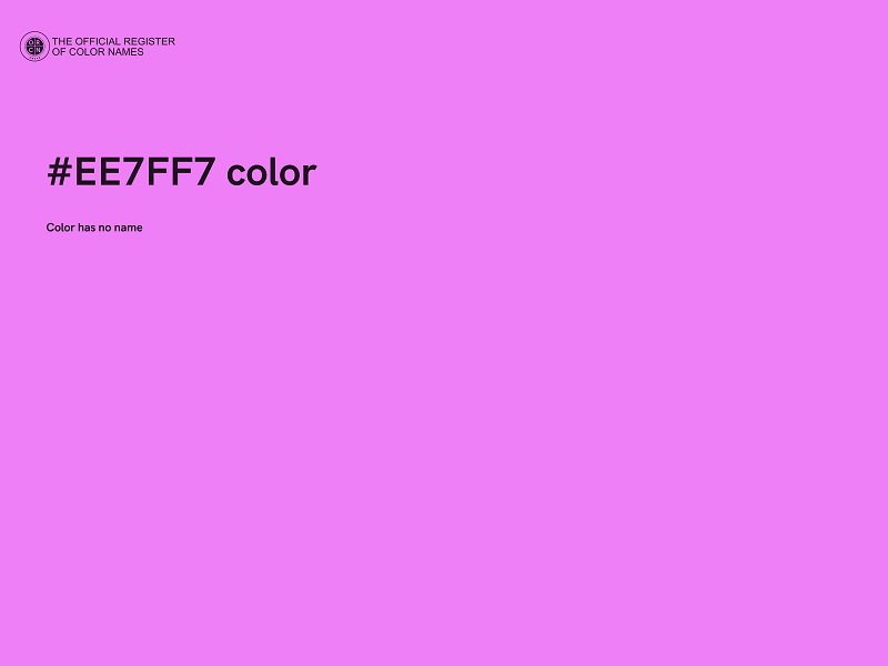 #EE7FF7 color image