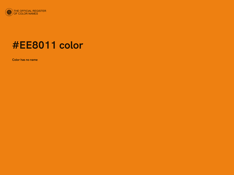 #EE8011 color image