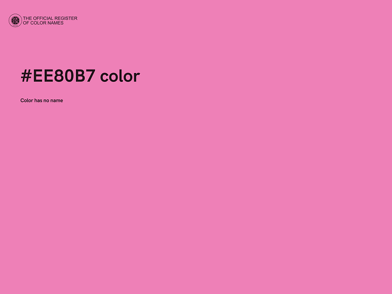 #EE80B7 color image