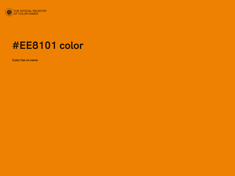 #EE8101 color image