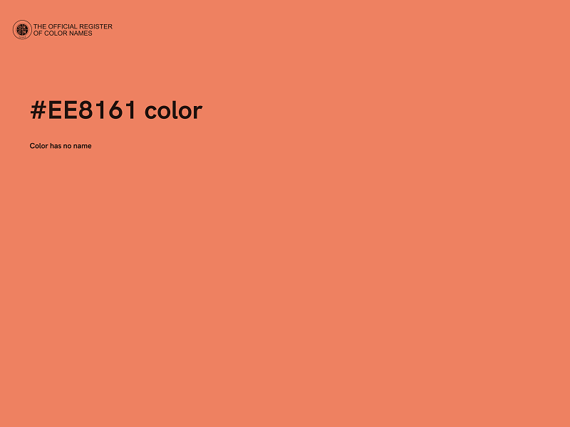 #EE8161 color image