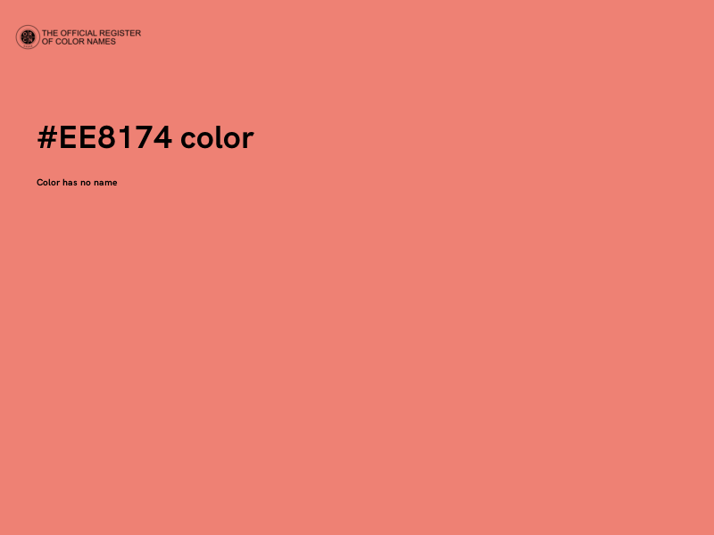 #EE8174 color image