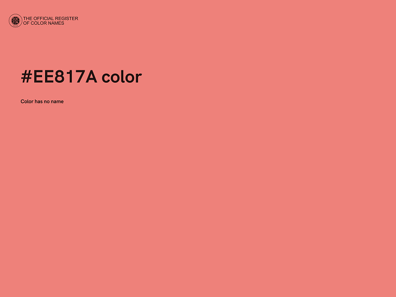 #EE817A color image