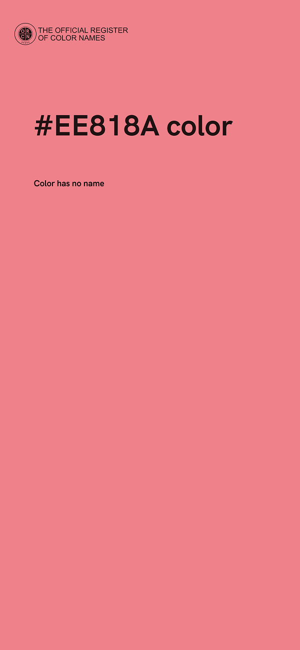 #EE818A color image