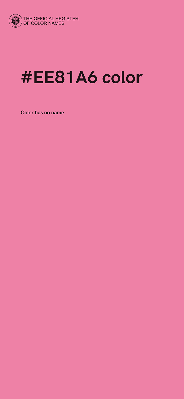 #EE81A6 color image