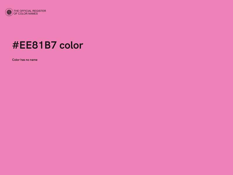 #EE81B7 color image