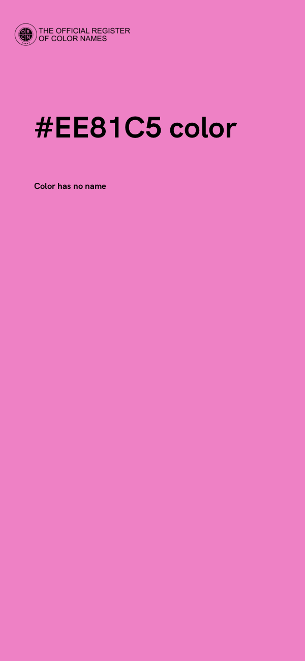 #EE81C5 color image