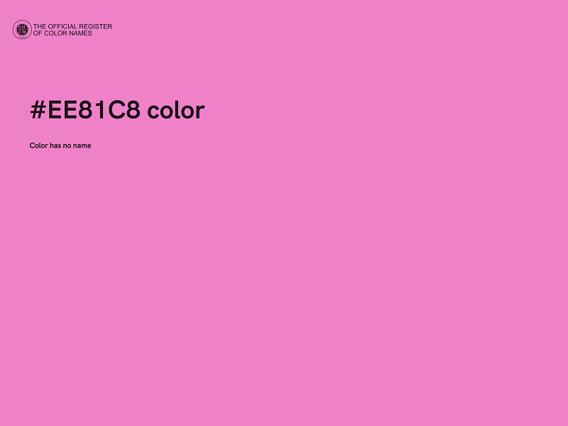 #EE81C8 color image