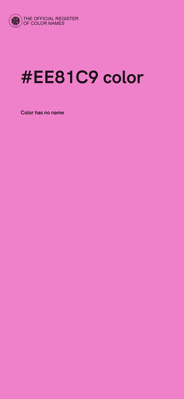 #EE81C9 color image