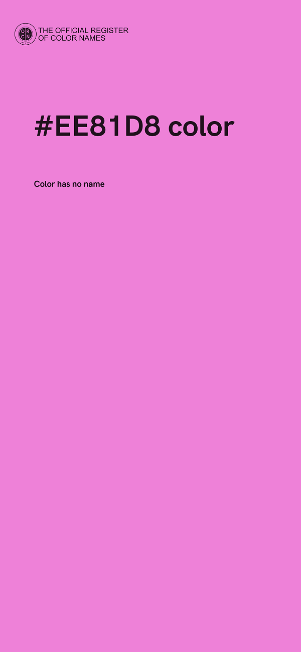 #EE81D8 color image
