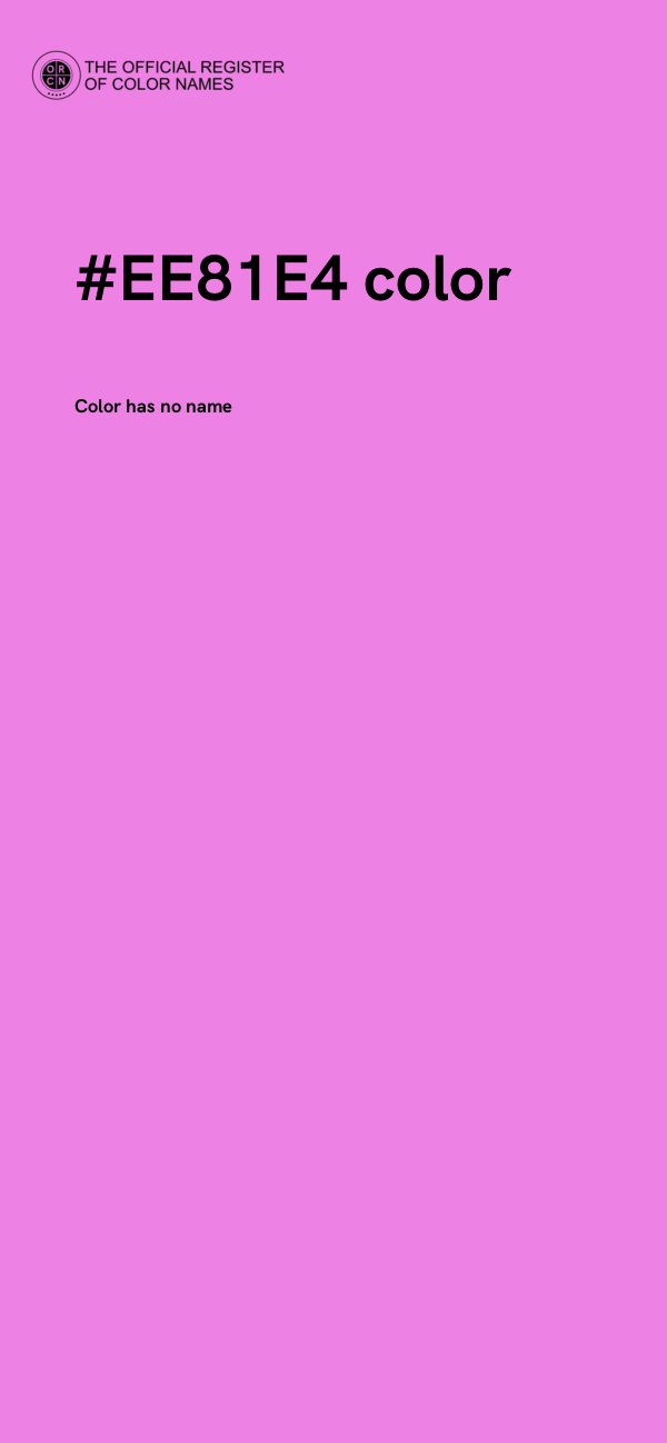 #EE81E4 color image