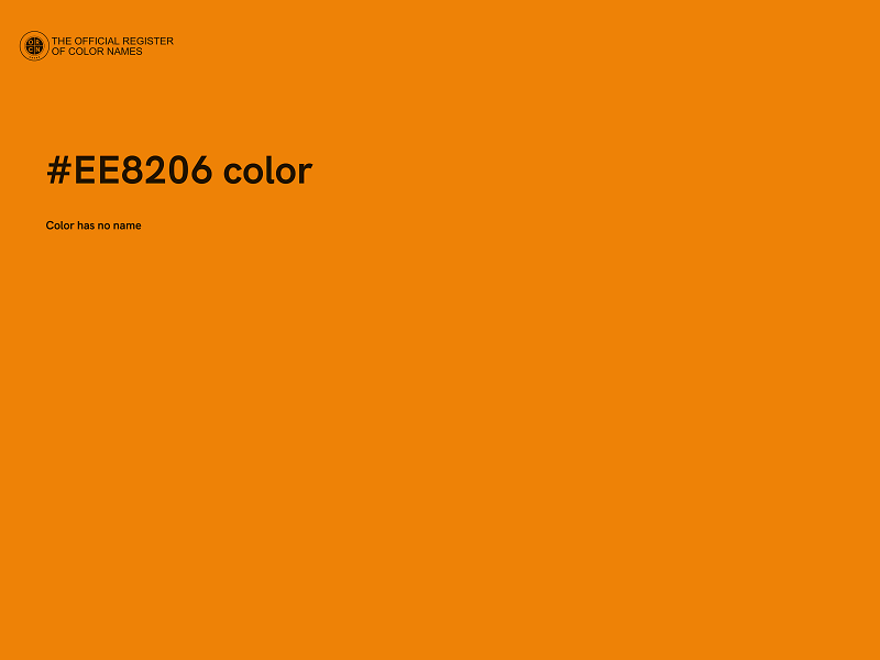 #EE8206 color image