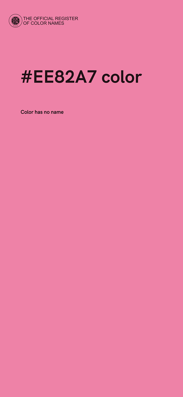 #EE82A7 color image