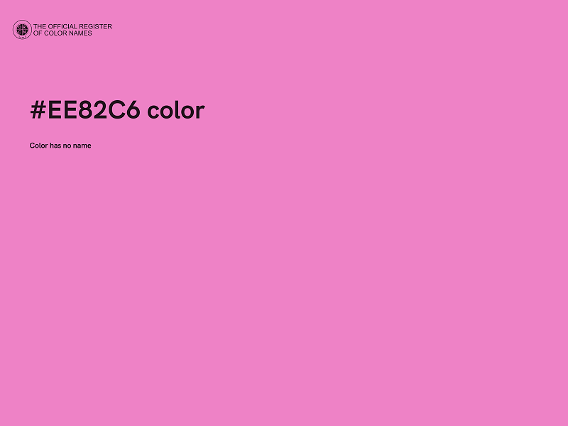 #EE82C6 color image