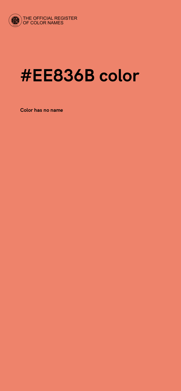 #EE836B color image