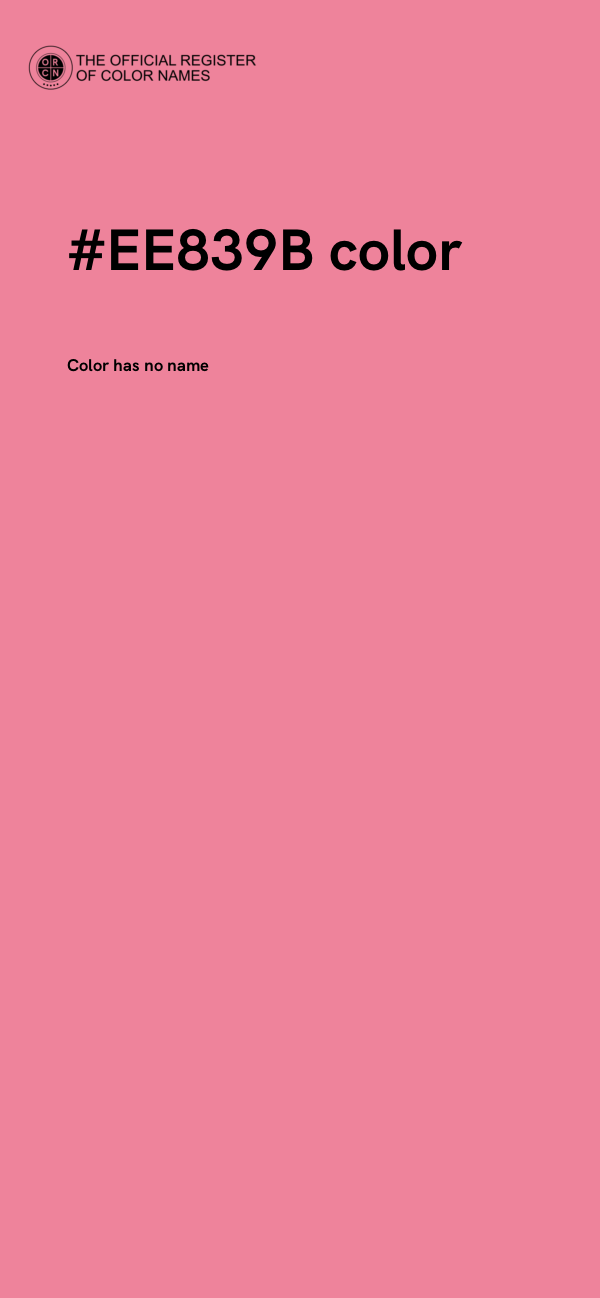 #EE839B color image