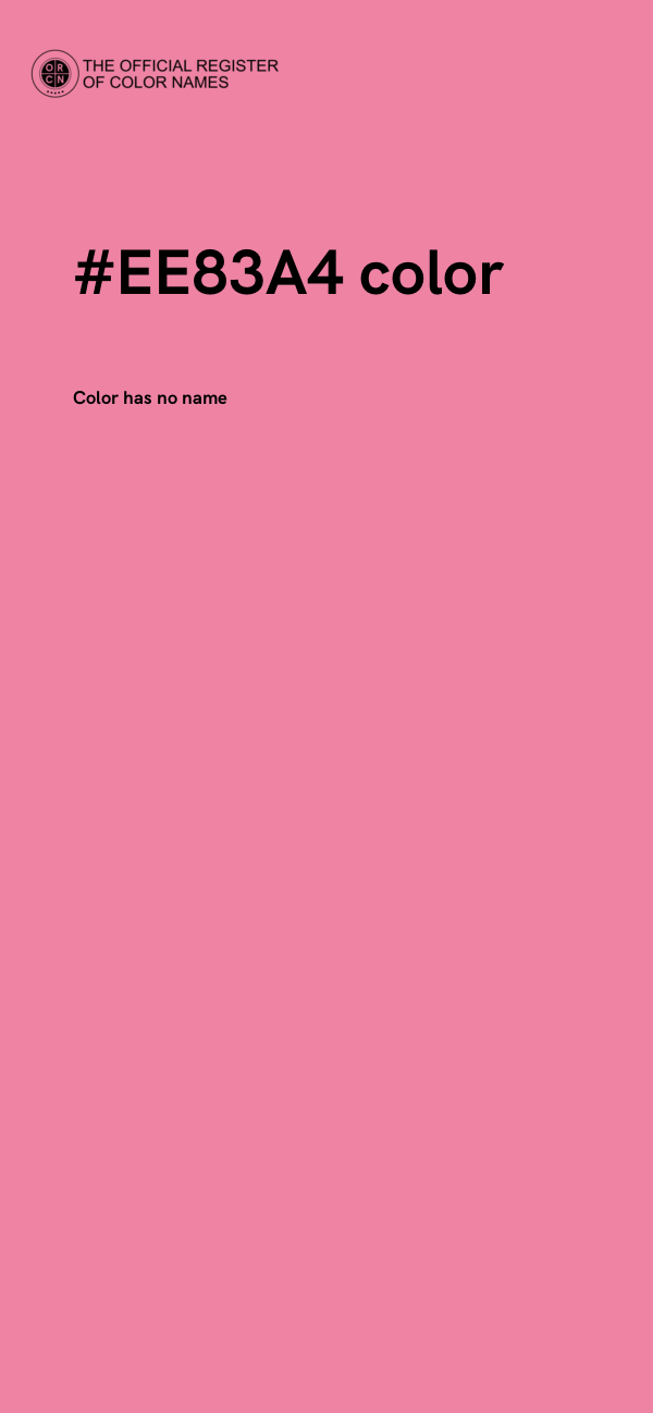 #EE83A4 color image