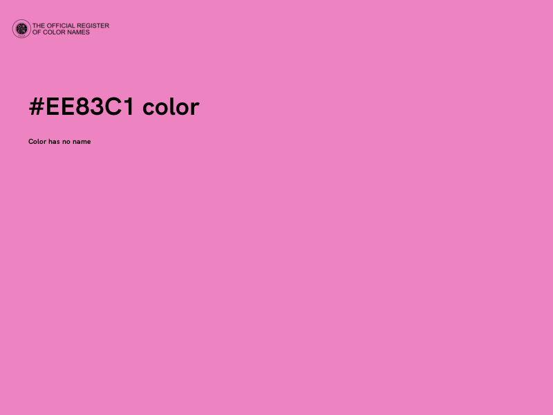 #EE83C1 color image