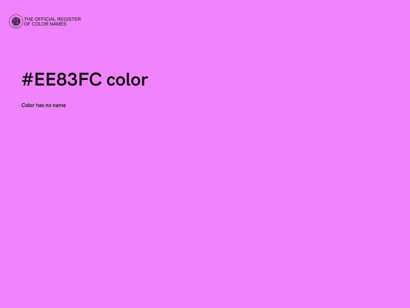 #EE83FC color image