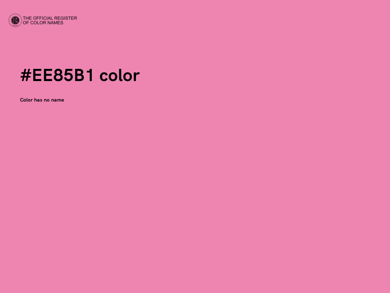 #EE85B1 color image