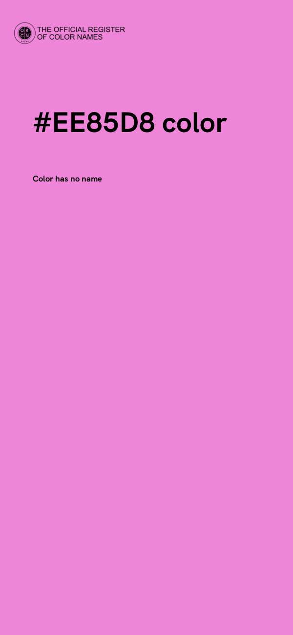 #EE85D8 color image