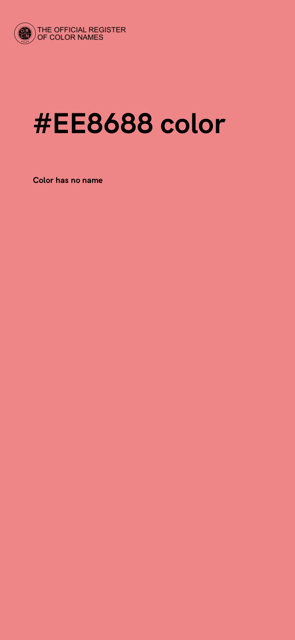 #EE8688 color image