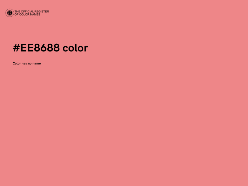 #EE8688 color image