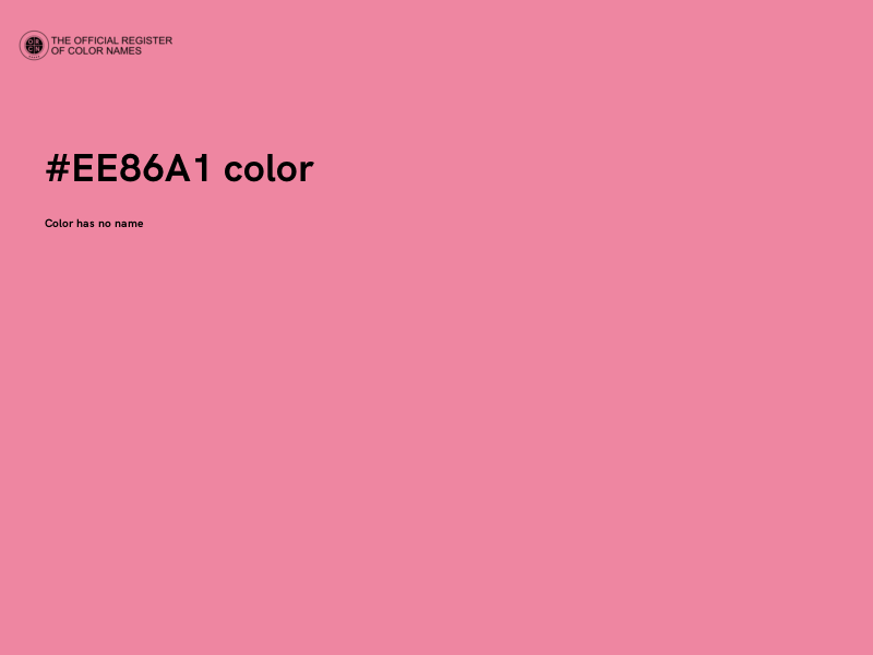 #EE86A1 color image