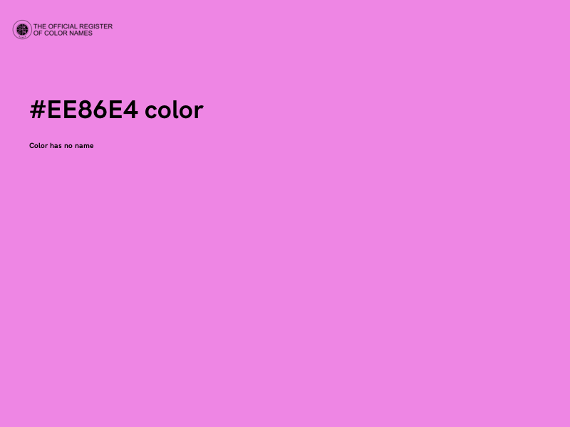 #EE86E4 color image