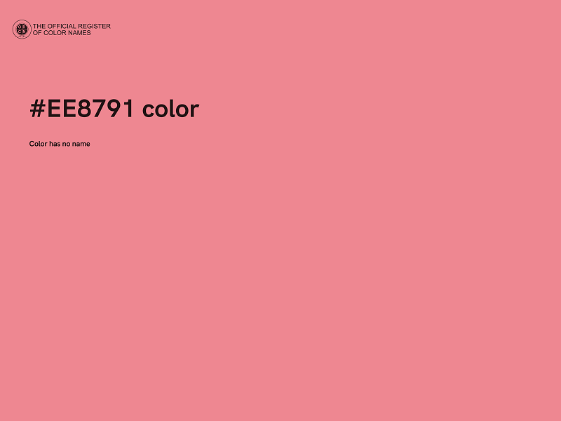 #EE8791 color image