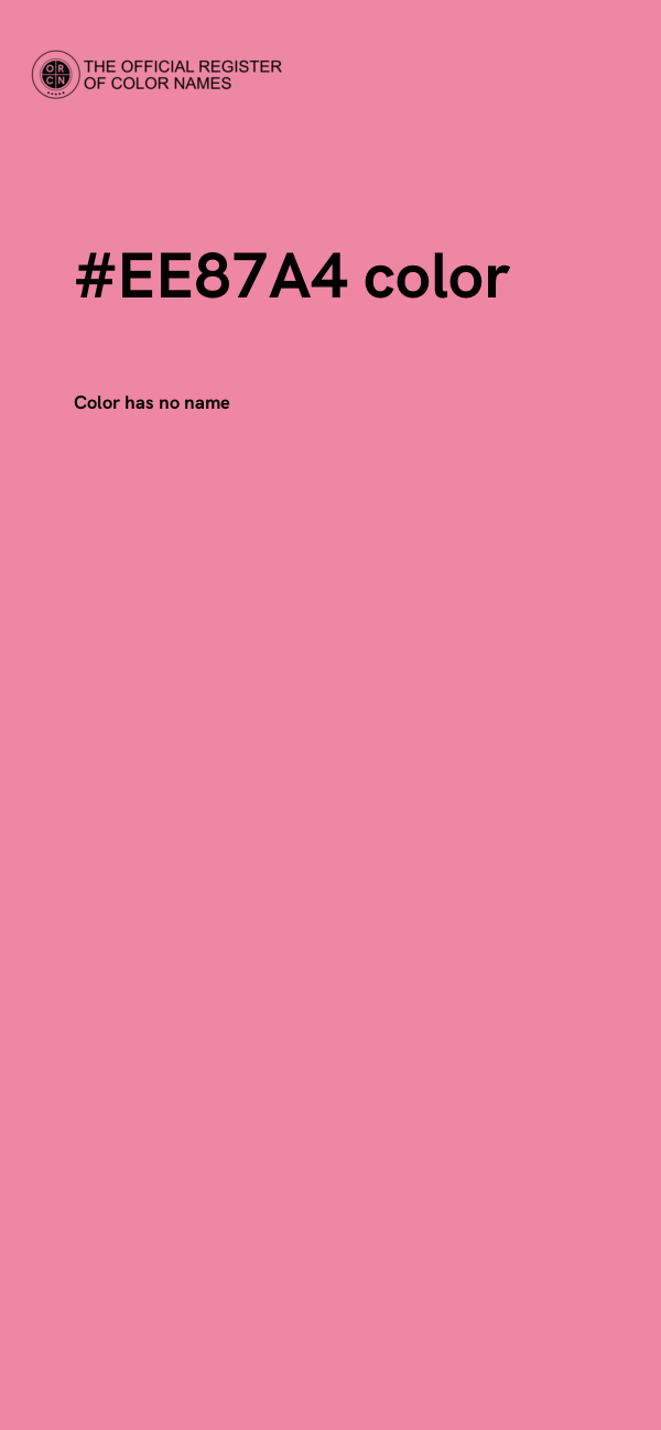 #EE87A4 color image