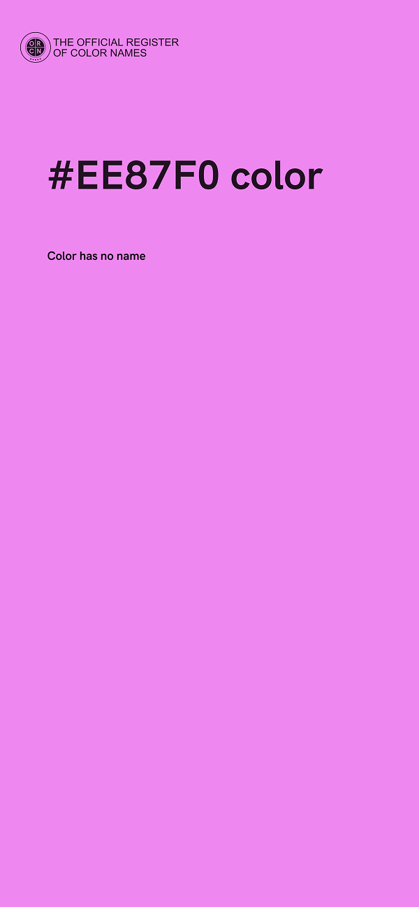#EE87F0 color image