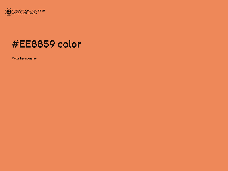 #EE8859 color image