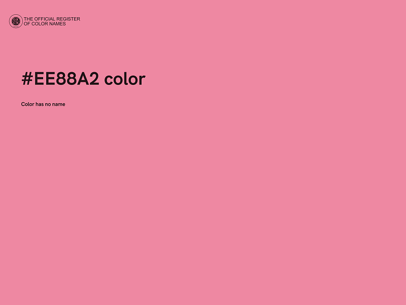 #EE88A2 color image