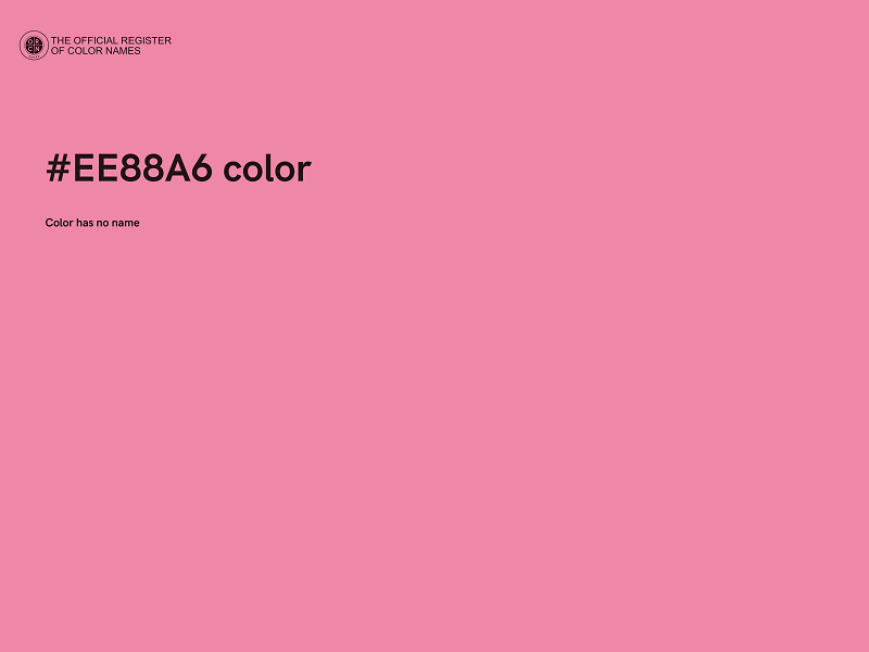 #EE88A6 color image