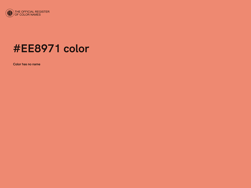 #EE8971 color image