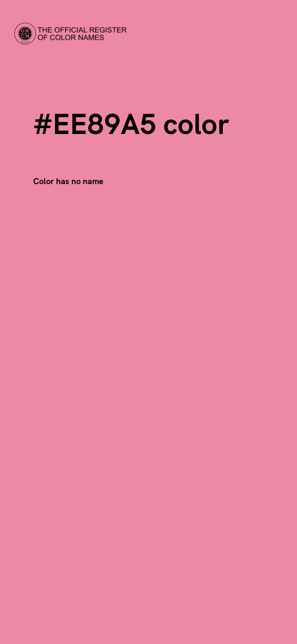 #EE89A5 color image